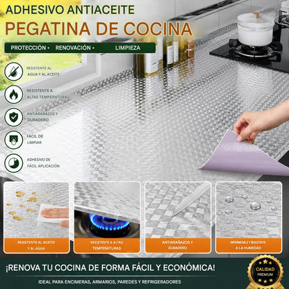 Adhesivos para cocina: pegatinas de pared resistentes al aceite, al agua, al fuego y a las altas temperaturas.