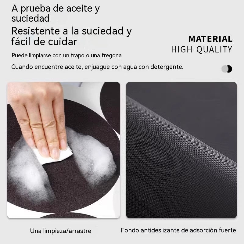 🌸 ¡Oferta! Alfombrilla de cocina floral: absorbe el agua al instante y se mantiene en su sitio. ¡Adiós a las huellas mojadas! 🚿
