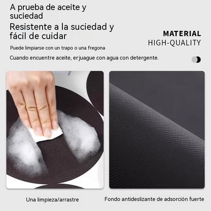🌸 ¡Oferta! Alfombrilla de cocina floral: absorbe el agua al instante y se mantiene en su sitio. ¡Adiós a las huellas mojadas! 🚿