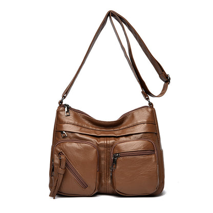 【💥Último día de rebajas💥】Nuevo bolso bandolera multicapa de gran capacidad para mujer, elegante y sencillo.