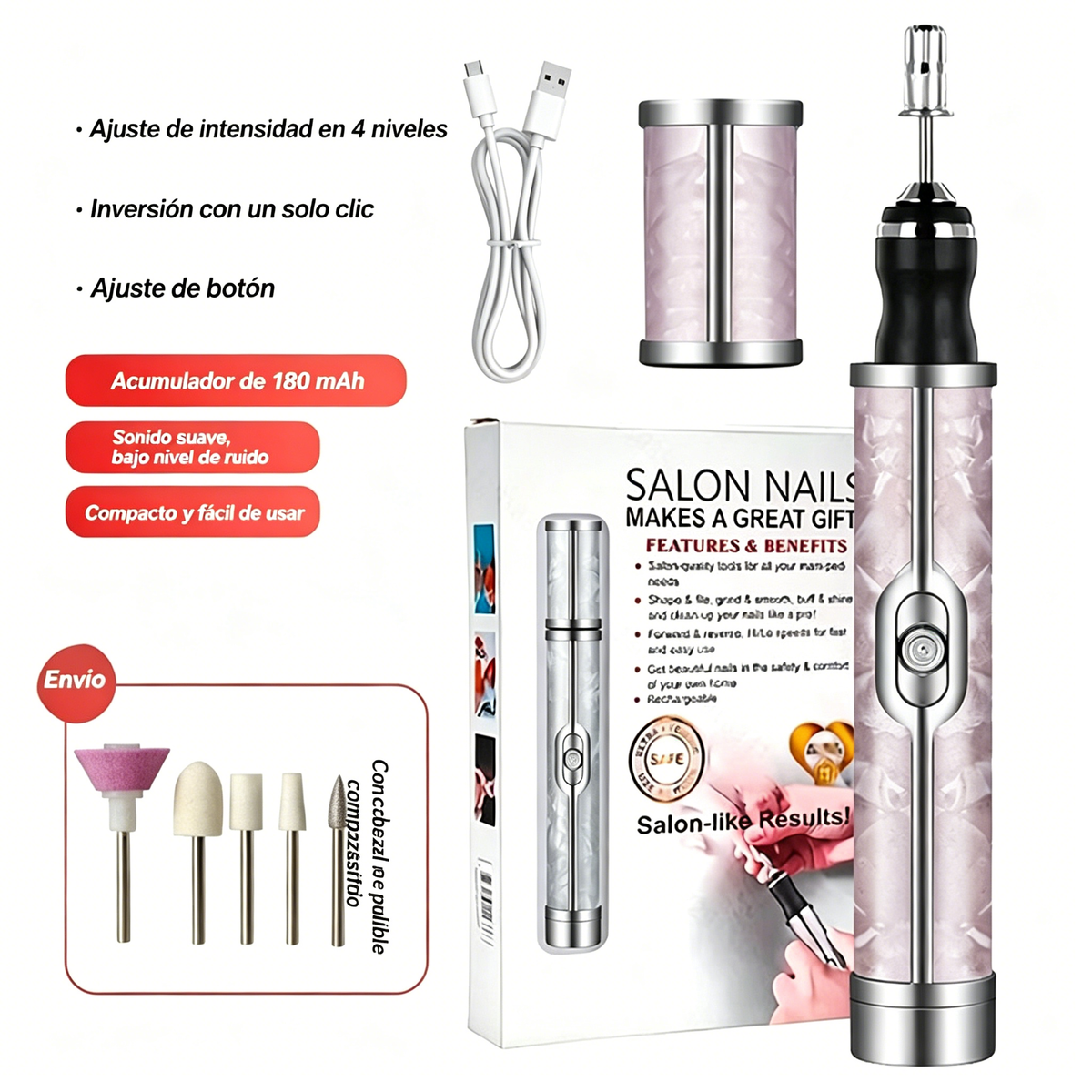💅👍 Lima eléctrica para uñas para el tratamiento de la onicomicosis