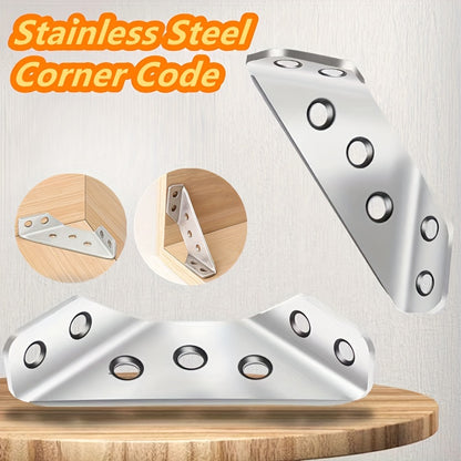 🛍️【20 unidades】🛠️🪑Conector de esquina universal para muebles de acero inoxidable
