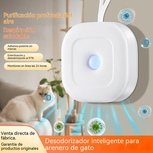 Eliminador inteligente de olores para mascotas con correa para colgar