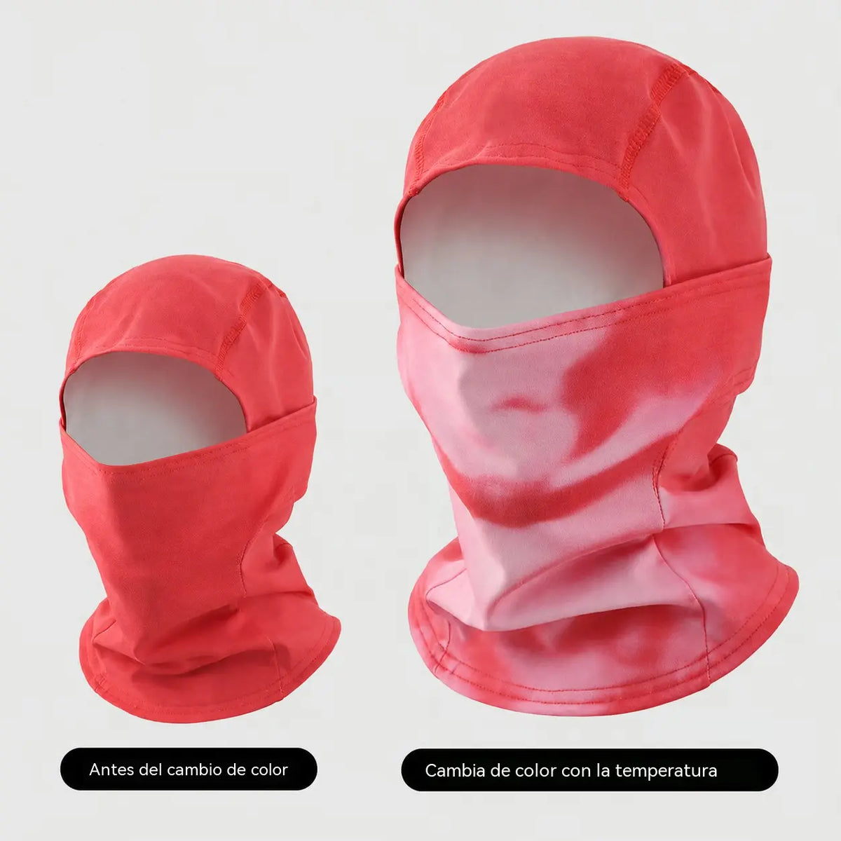 🌡️😎 Pasamontañas Termocrómico que Cambia de Color | Gorro Facial Original y Divertido para Exterior