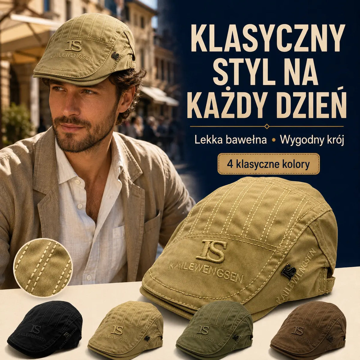 1 sztuka 89zł 【Oferta ograniczona czasowo】Nowy bawełniany beret