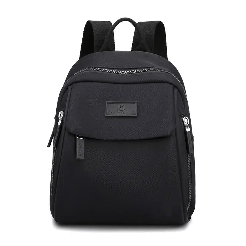 Nueva mochila elegante e informal de gran capacidad y color liso para mujer.