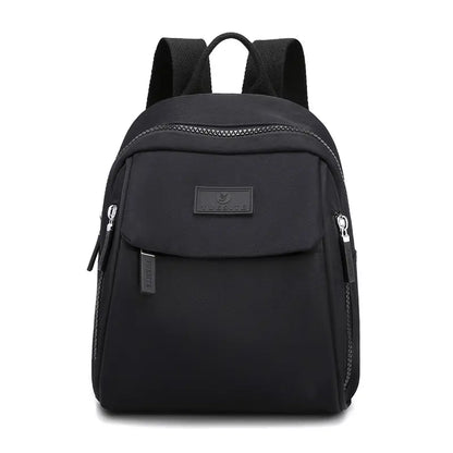 Nueva mochila elegante e informal de gran capacidad y color liso para mujer.