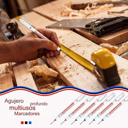 🔥【10 piezas】Marcador de agujeros profundos con punta de 45 mm de largo