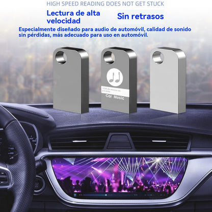 🚗🎵🎵【 32G】 【Unidad flash USB de música】contiene 3000 canciones, 200 MV y efectos de sonido 6D