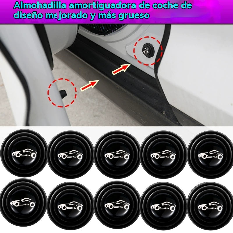 🔥🔥【20 pieza】Almohadillas universales amortiguadoras para puertas de coche, almohadillas elásticas de silicona anticolisión.