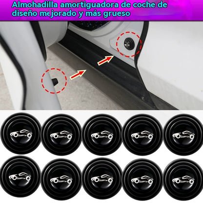 🔥🔥【20 pieza】Almohadillas universales amortiguadoras para puertas de coche, almohadillas elásticas de silicona anticolisión.