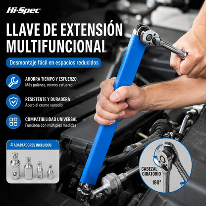 【Juego de 5 piezas】 Llave extensible multifunción ajustable — doble cara, ahorra esfuerzo y llega a espacios difíciles