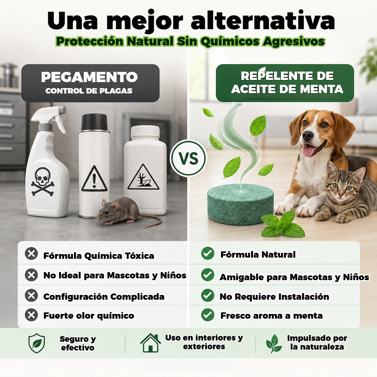 🏠🛡️ Pillole repellenti universali per insetti e roditori – Sicure per animali domestici e selvatici. Non tossiche ed efficaci. Adatte sia per uso interno che esterno. 🐾✅