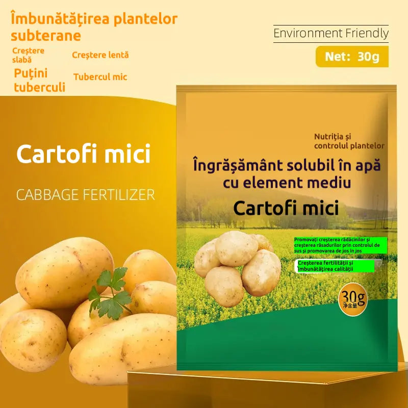 【20 bolsas】Este fertilizante en polvo soluble en agua para patatas, de alta eficacia, favorece el crecimiento de los tubérculos y aumenta el rendimiento.