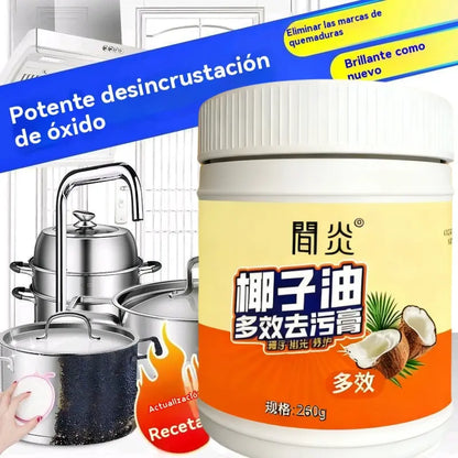 【2 pieza】Crema limpiadora doméstica multifuncional para limpiar aceite, óxido y sarro.