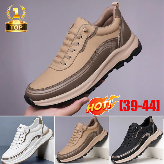 🔥【39-45】Zapatillas deportivas de piel resistentes al agua y a la suciedad con suelas suaves para una máxima comodidad.