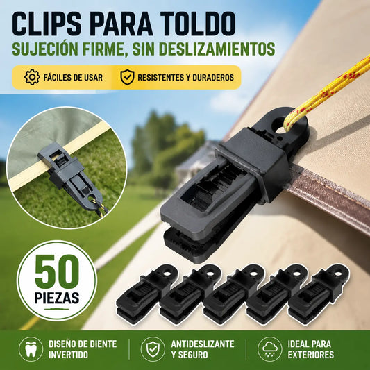 🏡🌿[50 piezas] Clips de montaje para malla de sombra, clips de montaje para tiendas de campaña