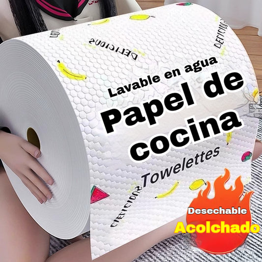 🔥【120 comprimidos】Rollo de paño de limpieza de microfibra reutilizable