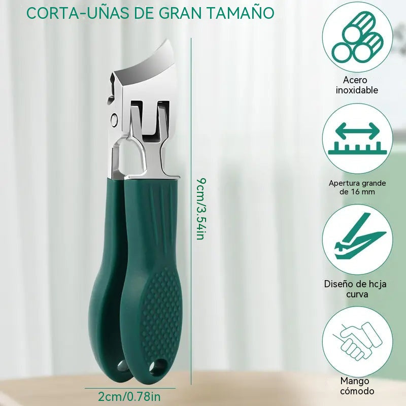 🔥 Cortaúñas antisalpicaduras con borde inclinado de 25° (juego de 3 piezas)