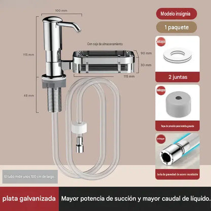 ⏳Oferta por tiempo limitado: 50% de descuento⏰ Dispensador de jabón para cocina de instalación rápida 🚰🧼