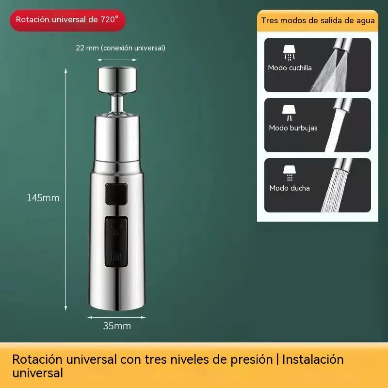 Aireador de grifo giratorio: ¡movimiento de 360° y ahorro de agua!
