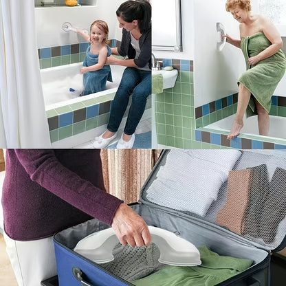 🔥Pasamanos de baño con ventosa multifuncional, no es necesario perforar agujeros, no es necesario instalar, fácil de usar.