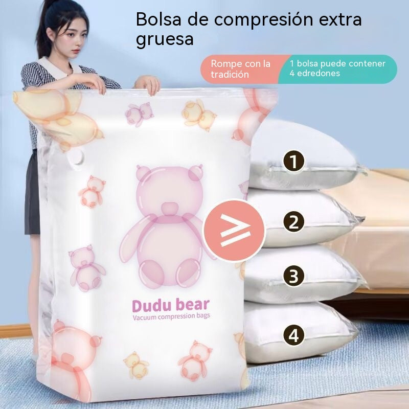 🎉 Pack de 5 Bolsas de Vacío Sin Bomba – Ahorra hasta un 80% de espacio