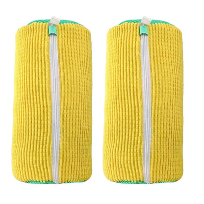 Bolsa cilíndrica para lavar zapatos en la lavadora y para su cuidado.