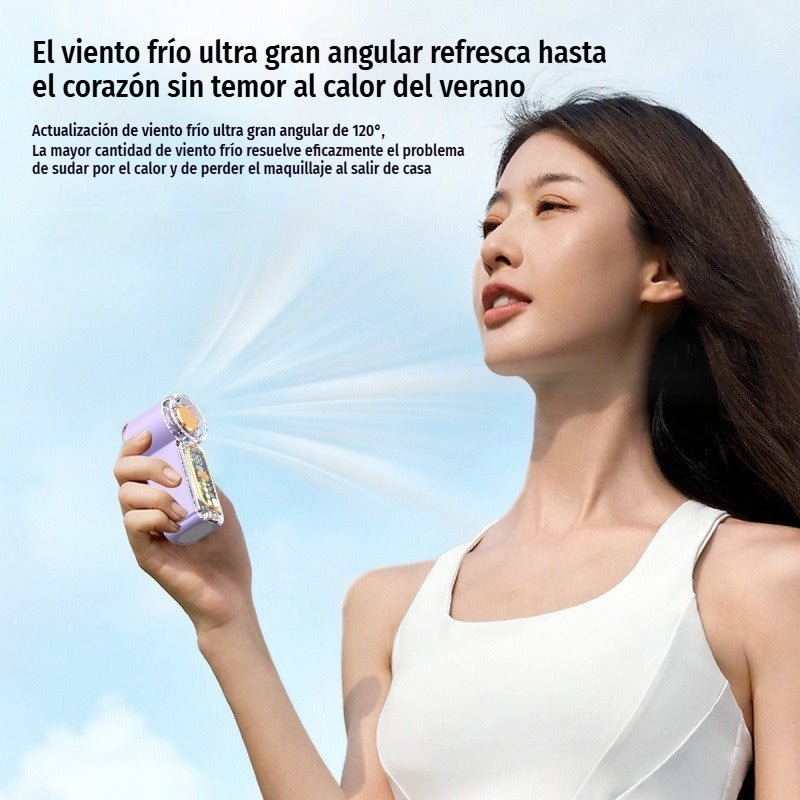 Ventilador pequeño portátil de alta velocidad y larga duración.