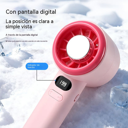 Ventilador de refrigeración portátil con pantalla digital de 199 velocidades