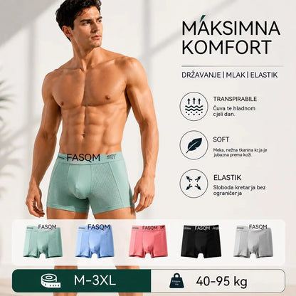 💥👍【Kupite 3, dobijte 3 gratis】【L-4XL】Muške prozračne mrežaste bokserice Ice Silk