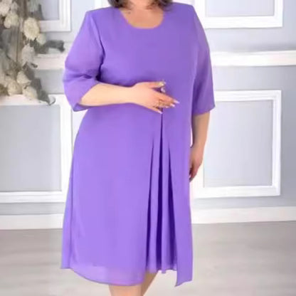 【🏆Producto más vendido】🔥🥰【S-5XL】2026 Nuevo vestido multicolor simple para mujer