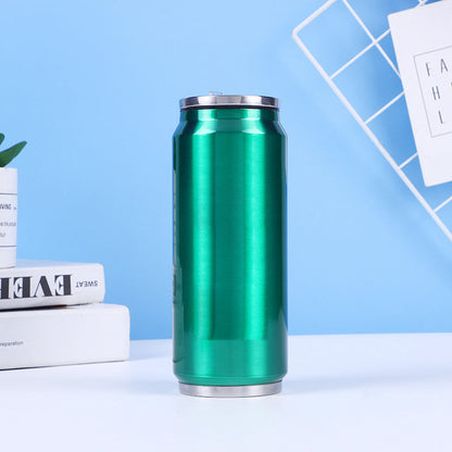 🥤 Vaso térmico de acero inoxidable de doble capa con forma de lata de refresco