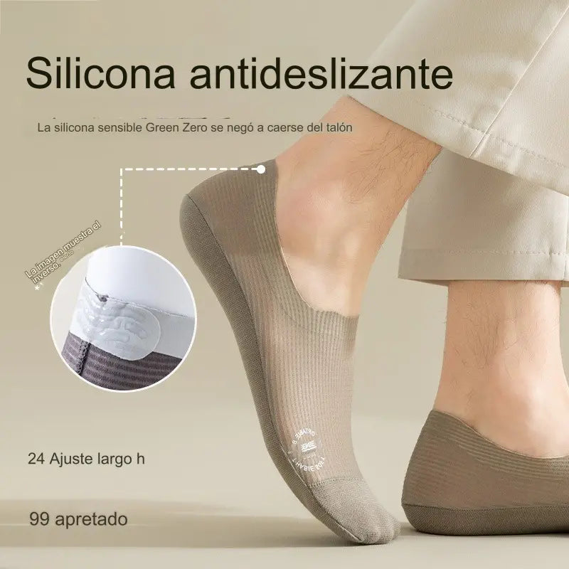 🧦【6 pares 24 euros】Calcetines invisibles transpirables de malla fina antideslizantes universales de 6 piezas