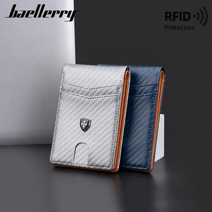 Cartera delgada para hombre con bloqueo RFID