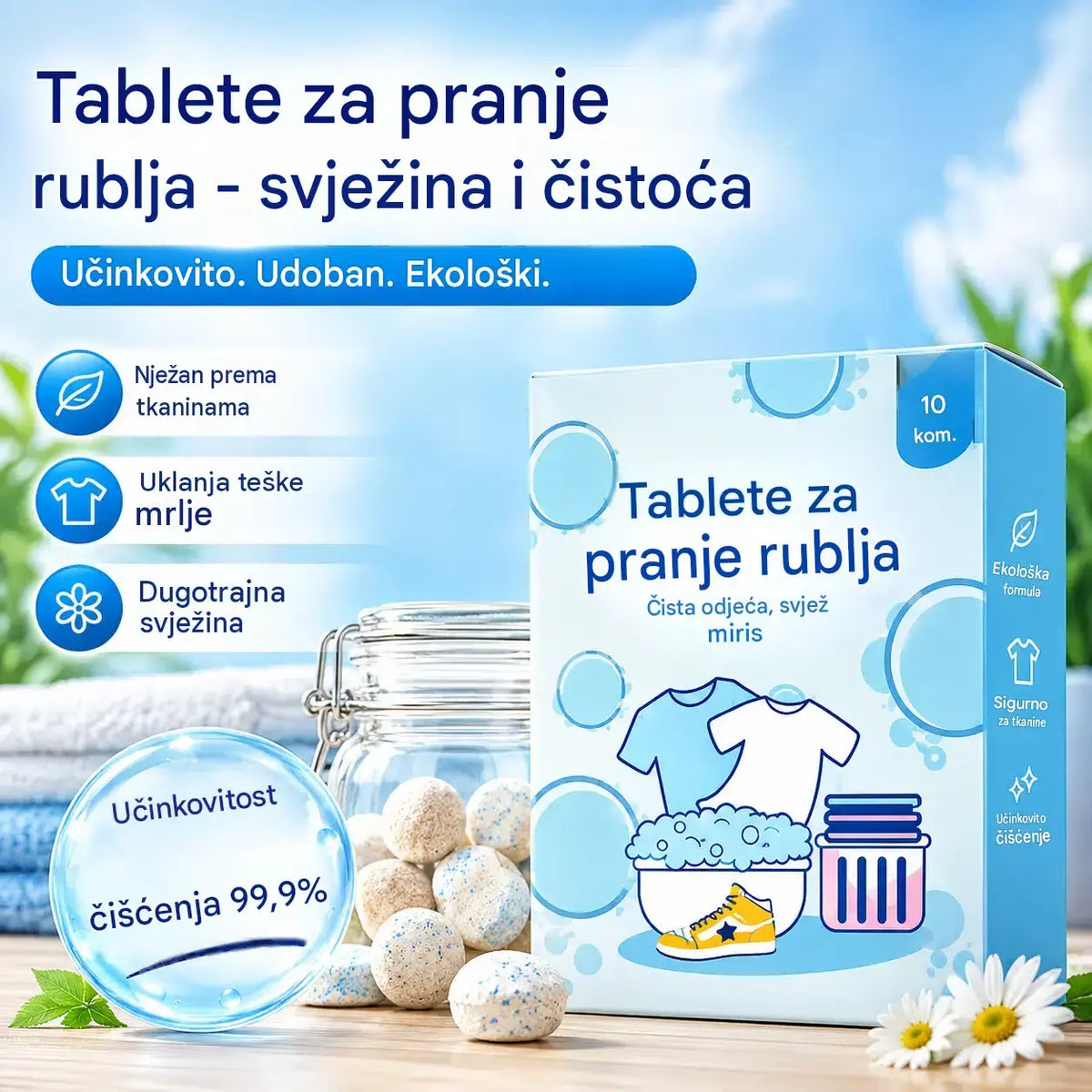 🎁【30 kom】Univerzalno sredstvo za čišćenje odjeće, kuhinje i perilice rublja