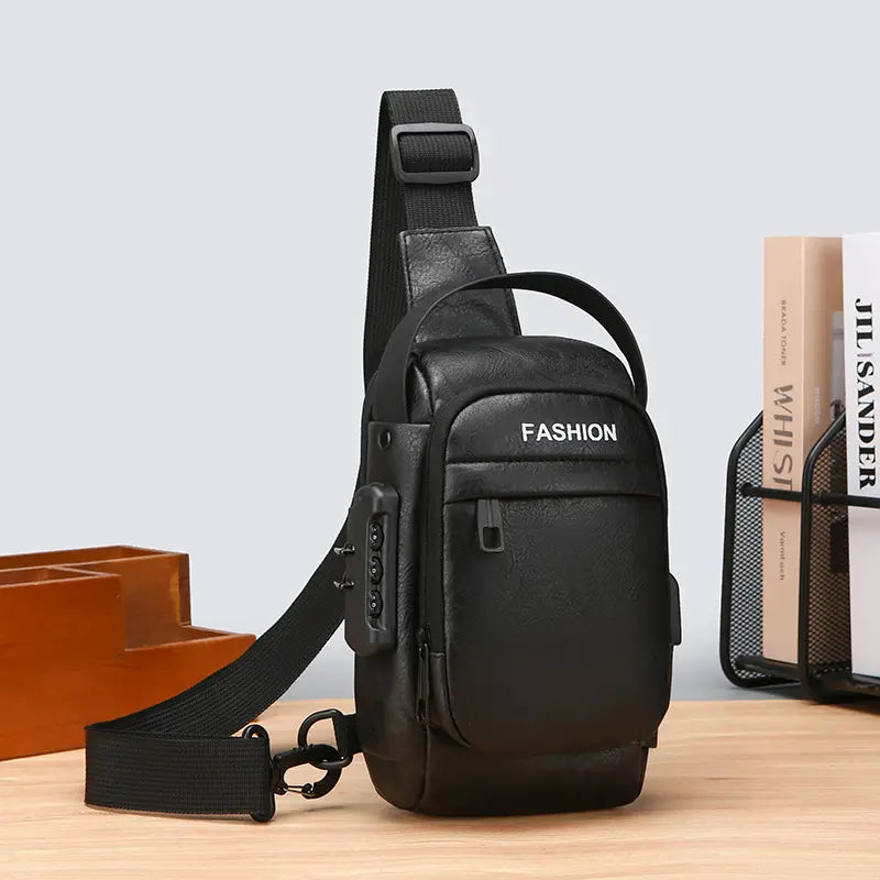 Nuevo bolso de pecho multifuncional para hombre, elegante e informal.