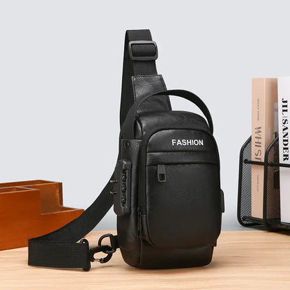 Nuevo bolso de pecho multifuncional para hombre, elegante e informal.