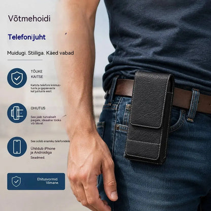 🔥 Vööklambriga mobiiltelefoniümbris – magnetilise sulguriga, vastupidav ja kaardipesaga