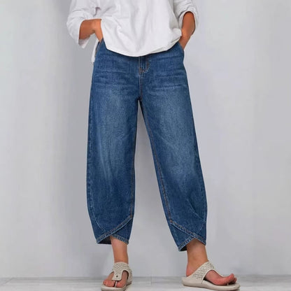 🔥Oferta especial de novedades: jeans casuales de pierna ancha para mujer.