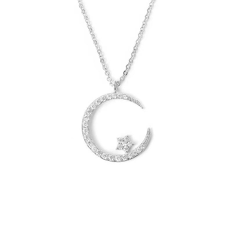 🔥【Oferta por tiempo limitado】💖💎Collar de plata 925, nuevo color, con diamantes
