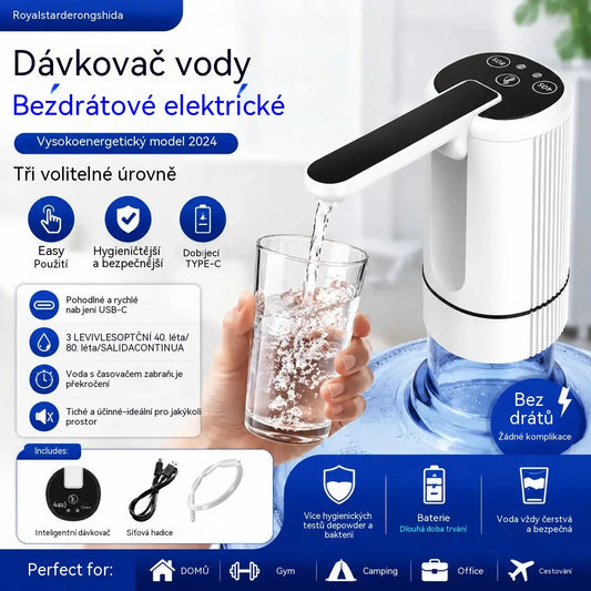 💧⚡Samonasávací elektrické vodní čerpadlo na balenou vodu se 3 nastavitelnými časovými stupni.