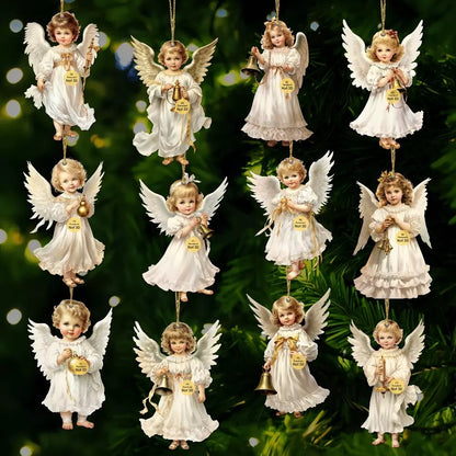 【12 piezas 22 euros】Decoración de ángel de madera para el hogar.