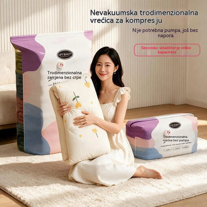🧳 5 komada za samo 26 € 💨 Velike, fleksibilne vakuumske vrećice za pohranu: Nije potrebna zračna pumpa, nepropusne su, idealne za uštedu prostora u koferu i kod kuće ✈️