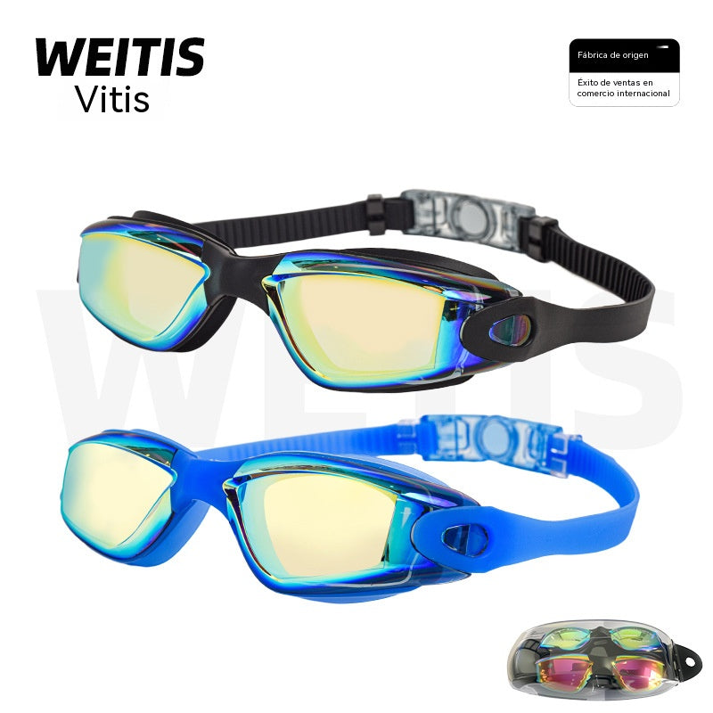 💥【Compra 1 y llévate 1 gratis】Gafas de natación impermeables y antivaho de alta definición, artículos de natación para hombres y mujeres.