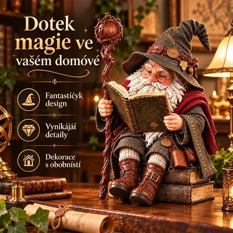 ✨Ozdoba pro elfí čtení magie - Trpasličí kouzelník čtení magie