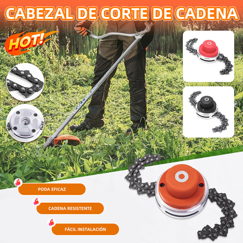 🔥🔥Cabezal de corte de cadena/cortacésped universal