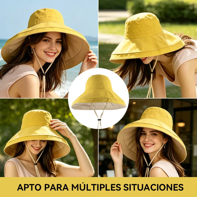 🥰👒Sombrero de sol fino de alta calidad para mujer, ideal para el verano.