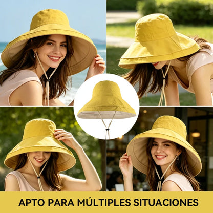 🥰👒Sombrero de sol fino de alta calidad para mujer, ideal para el verano.