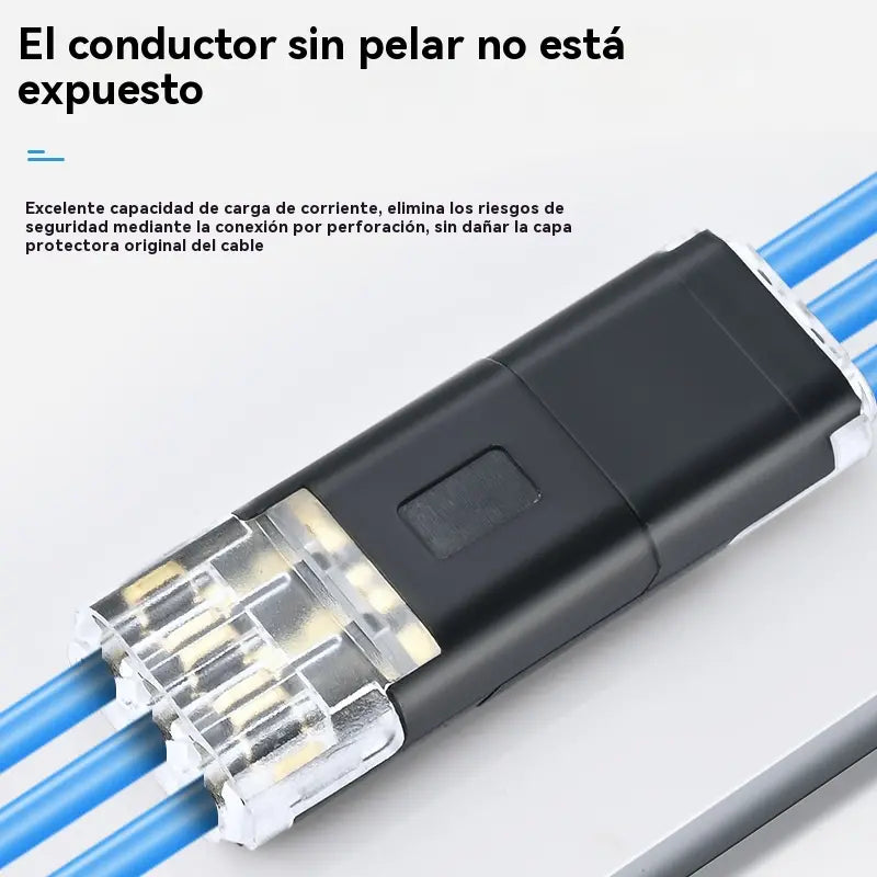 【40 piezas】🏆 Conector sin soldadura ni pelado de cables, enclavamiento de tres cables